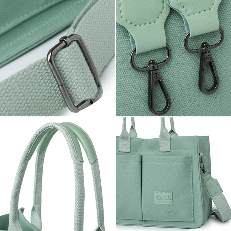Casual canvas bag for men and women, featuring a durable construction for everyday adventures.