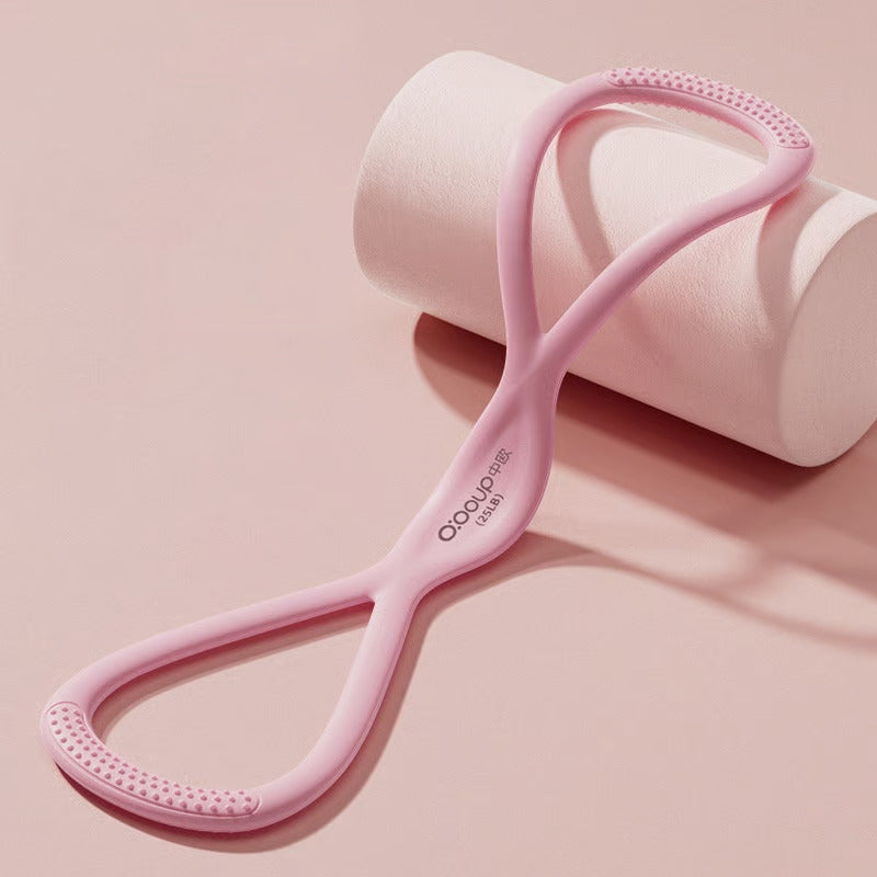 Unisex figure 8 resistance band for fitness, muscle toning, and strength training. Enhance your workouts.