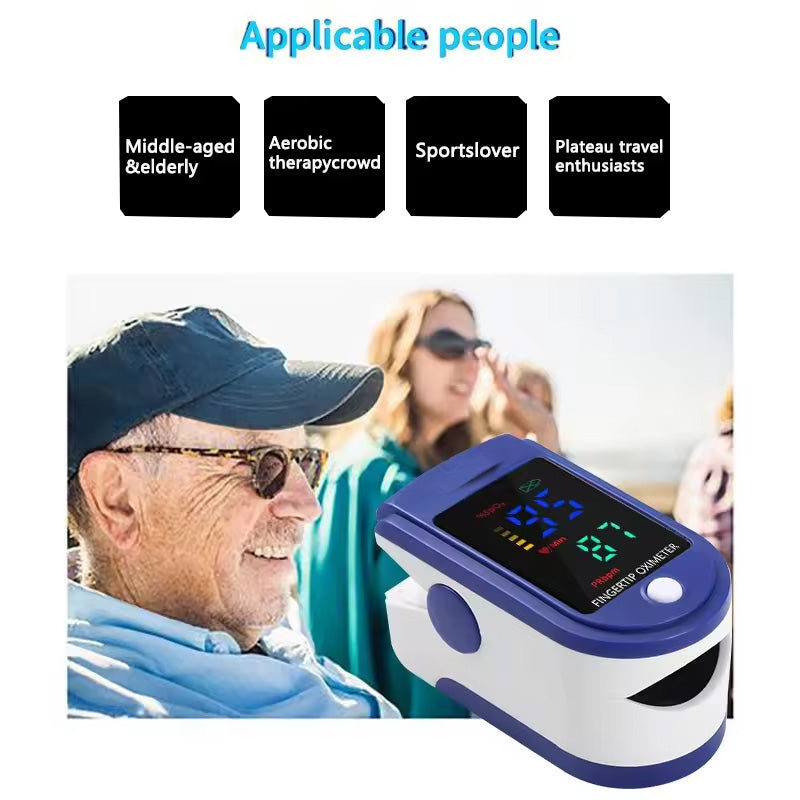 Fitness tracker compatible pulse oximeter, monitoring SpO2 and PR for active lifestyles