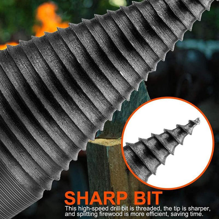 Durable log splitter drill bit, an essential firewood tool for home improvement and outdoor gear