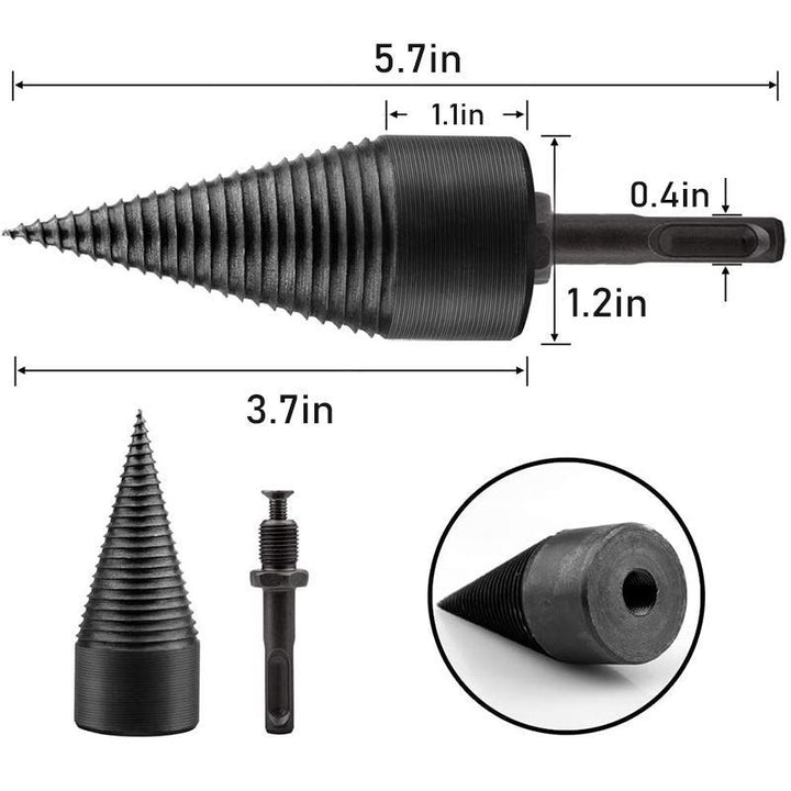 Carpentry firewood splitting drill bit, an essential and durable log splitter power tool