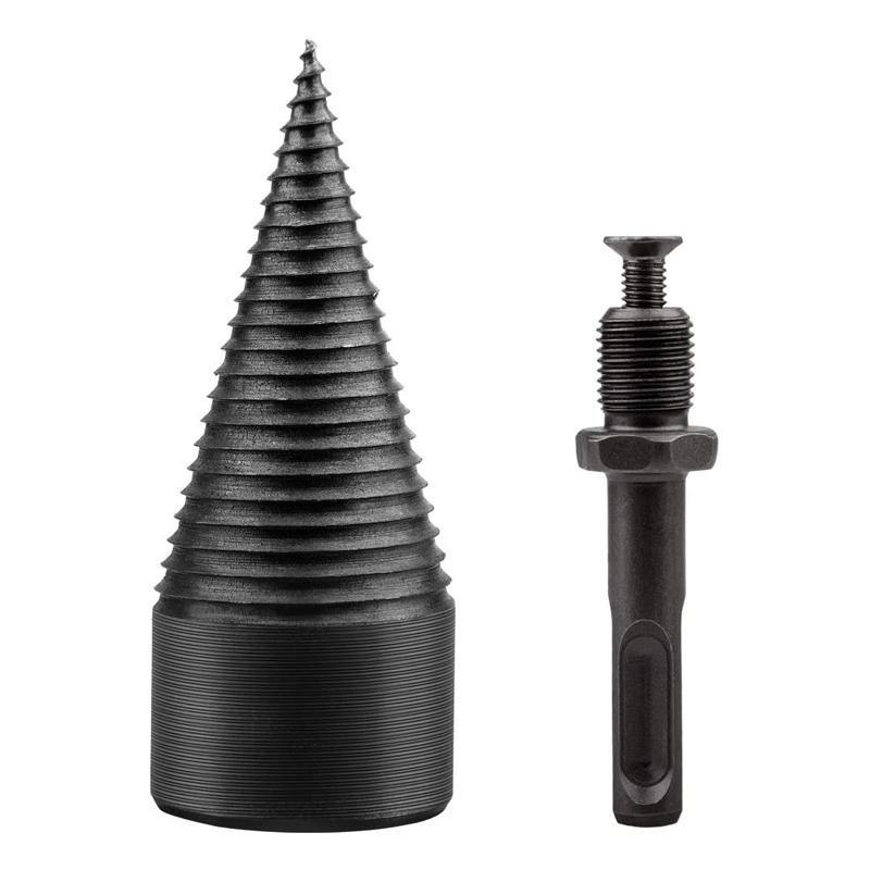 Home improvement wood splitting drill bit, perfect for outdoor gear and efficient log splitting