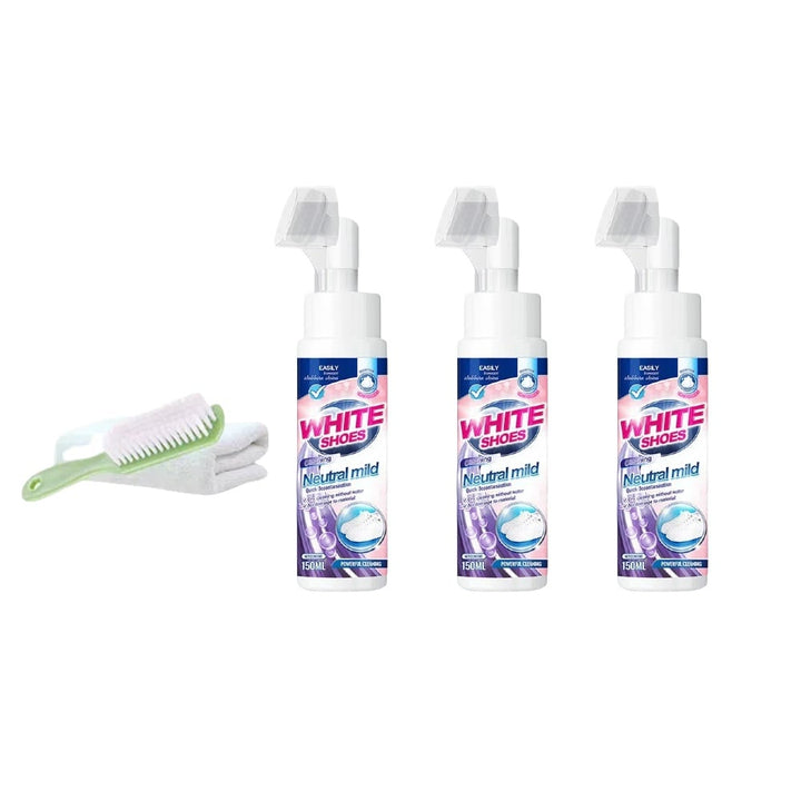 Essential shoe care: Foam No-Rinse Sneaker Cleaner for white shoes, ensuring a quick clean.