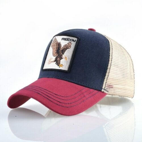Stylish freedom baseball cap, unisex, with a bold eagle design for outdoor and summer wear.