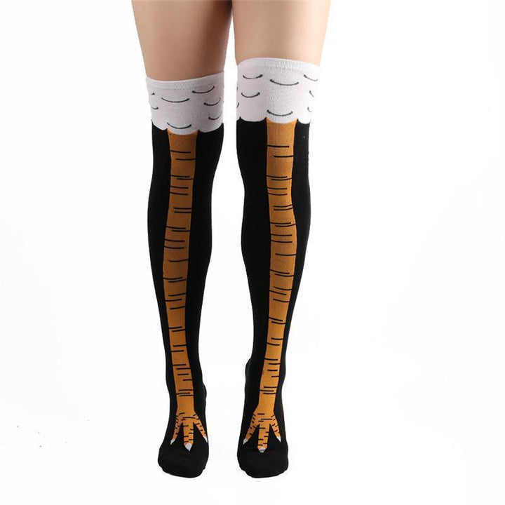 Funny chicken leg socks, a comfortable and amusing footwear choice for parties or casual wear.