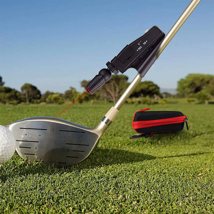 Unisex golf putter laser alignment aid showing red laser dot for perfect putting accuracy