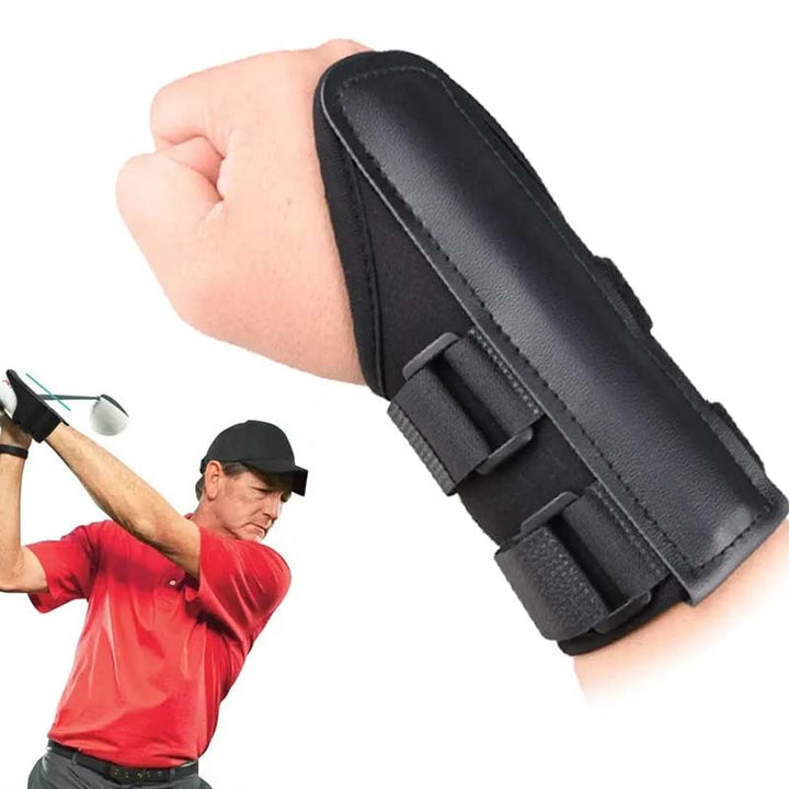 Unisex golf swing training aid wrist brace for improved alignment & practice