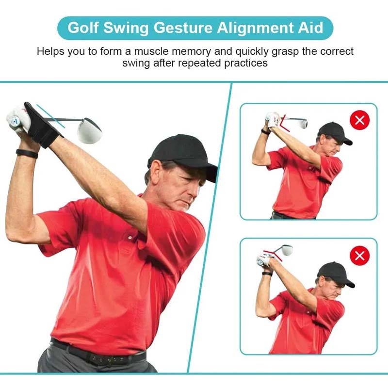 Golf swing wrist support brace, a unisex training aid for better swing mechanics