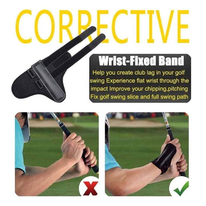Adjustable golf swing trainer wrist brace, essential golf accessory for practice