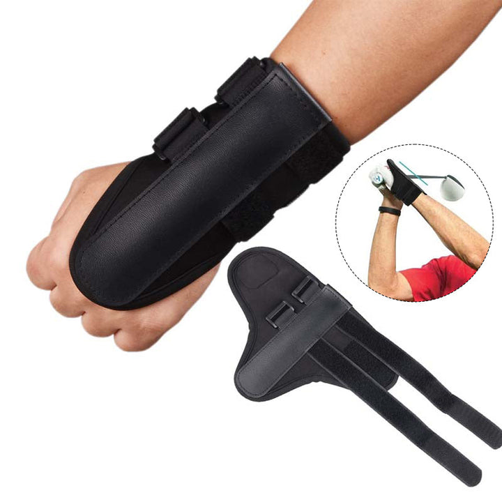 Ergonomic golf swing training aid wrist support, a key golf accessory for players