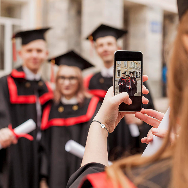 Stainless steel compass bracelet for graduation, durable, stylish, great student gift, unisex