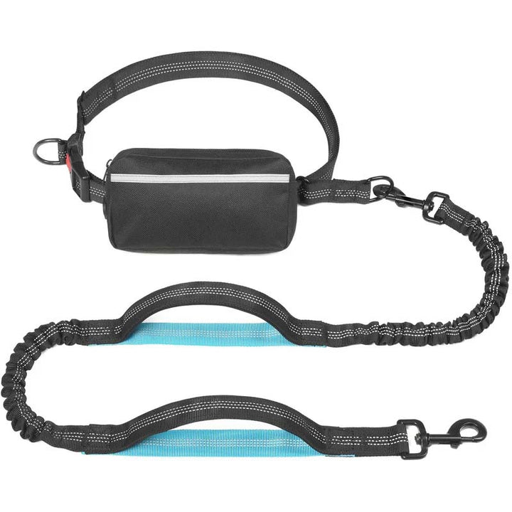 Nylon hands-free dog leash, designed for comfort and convenience during pet activities