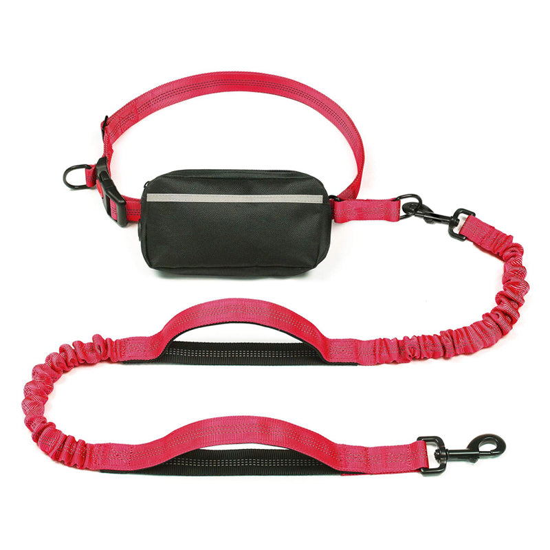 High-quality hands-free dog leash with a zippered pouch, suitable for any pet adventure