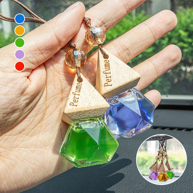 Unisex hanging car air freshener vial, adds delightful aroma to your vehicle, a perfect driver's gift