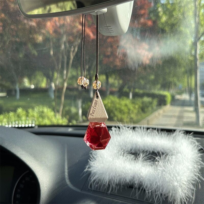 Set of hanging car air freshener vial diffusers, great gift for drivers, car aroma & auto accessory