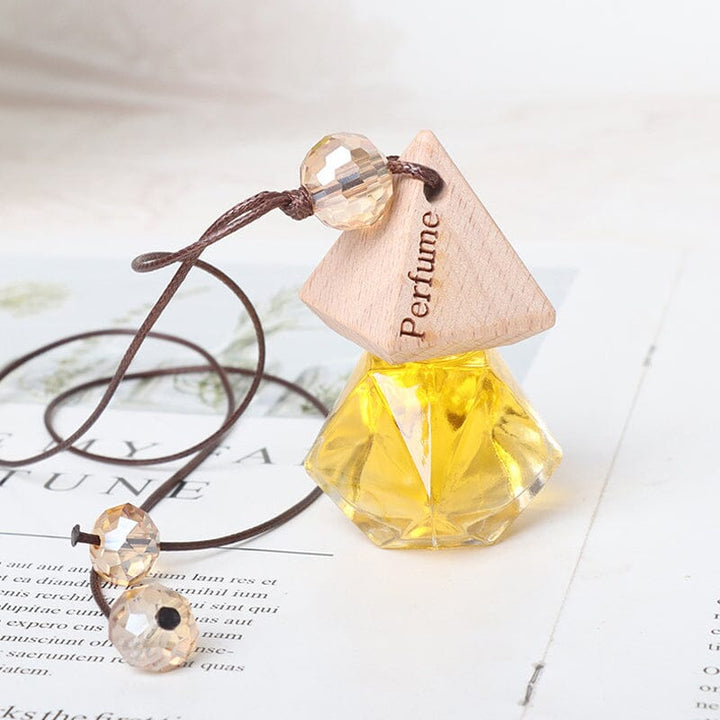 Unisex car essential oil diffuser vial, hanging design, auto accessory for refreshing car interior