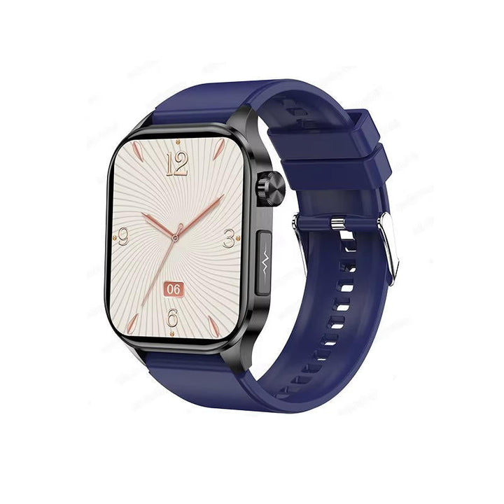 Advanced wearable tech smartwatch for elderly health monitoring, fitness tracking, and SOS capabilities.