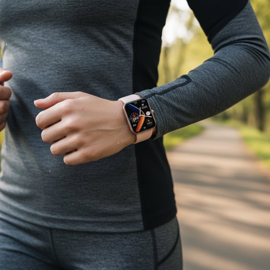 Unisex health watch with non-invasive blood sugar monitoring & vital sign tracking for daily wellness.