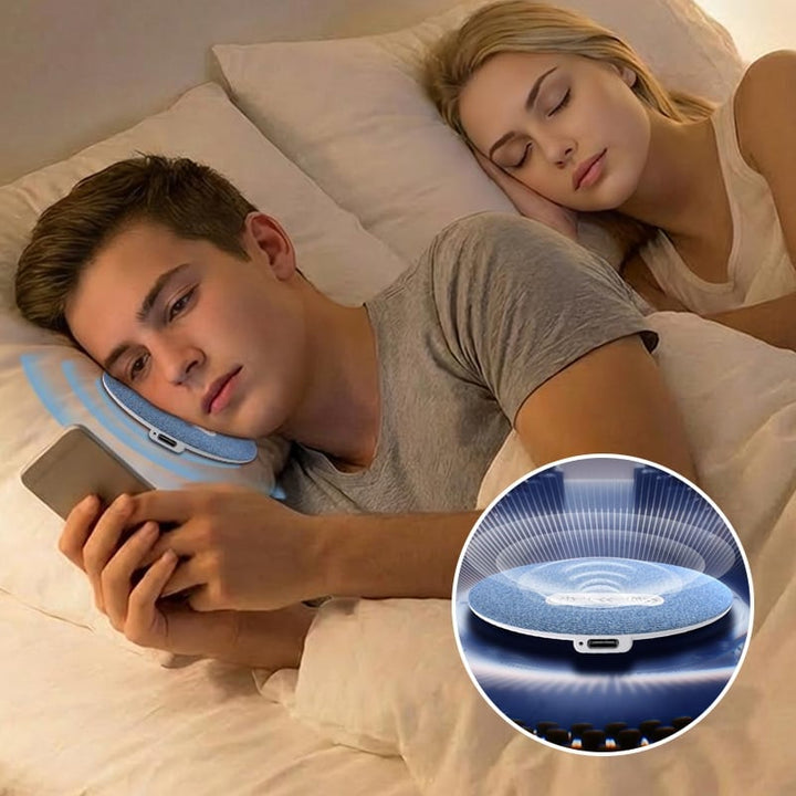 Versatile Hi-Fi Bluetooth speaker, doubles as a sleep aid with soothing white noise.