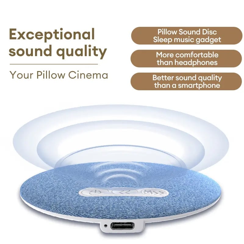 Minimalist Hi-Fi Sleep Aid Speaker, complements any bedroom decor, enhances relaxation.
