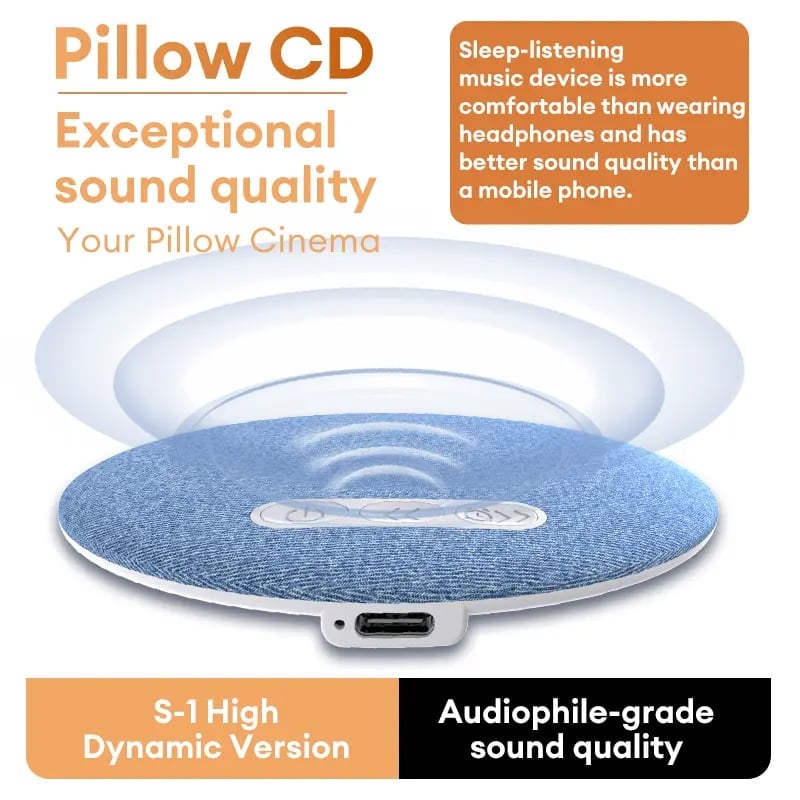 Unisex bedside speaker for sleep, offering Hi-Fi audio quality and relaxation sounds.
