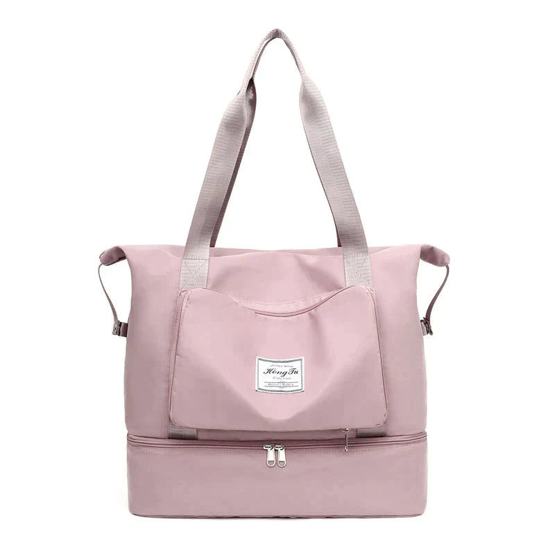 Weekend bag for men and women, high-capacity travel duffel with wet separation compartment