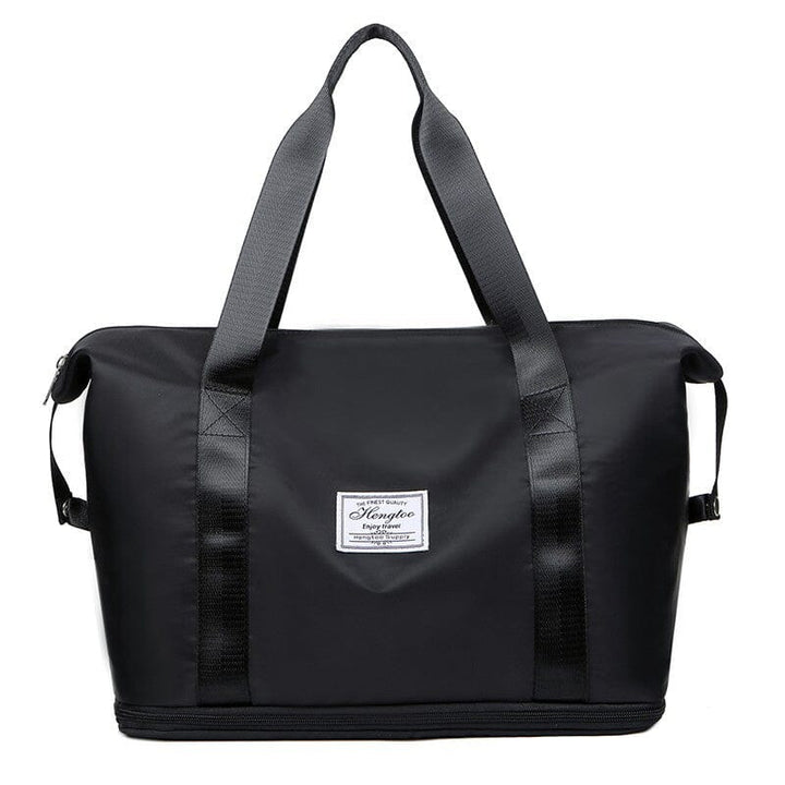 High-quality unisex duffel bag with double-layer wet separation, perfect for travel & gym