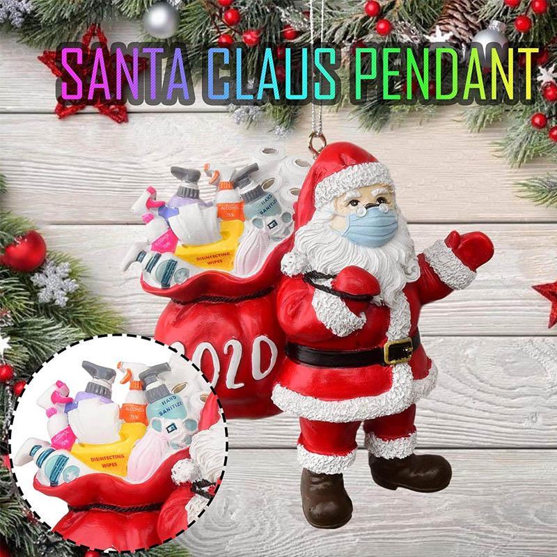 Unisex 'Holiday Survivor' Christmas tree ornament, resin, novelty gift, close-up on festive tree