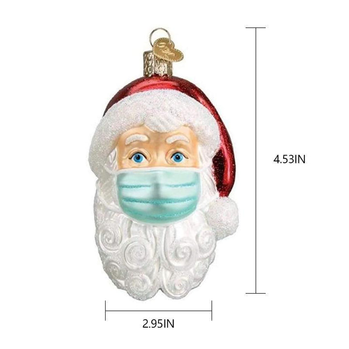 Back of 'Holiday Survivor' ornament, showing smooth resin finish, high-quality holiday keepsake