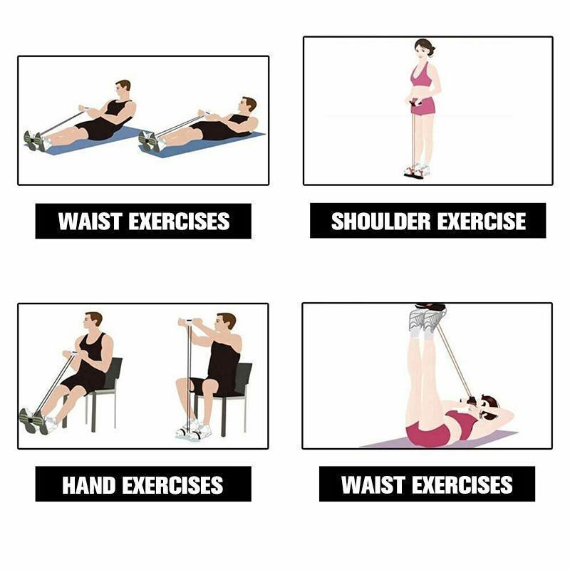 Ergonomic pedal resistance band for effective home exercise and muscle building