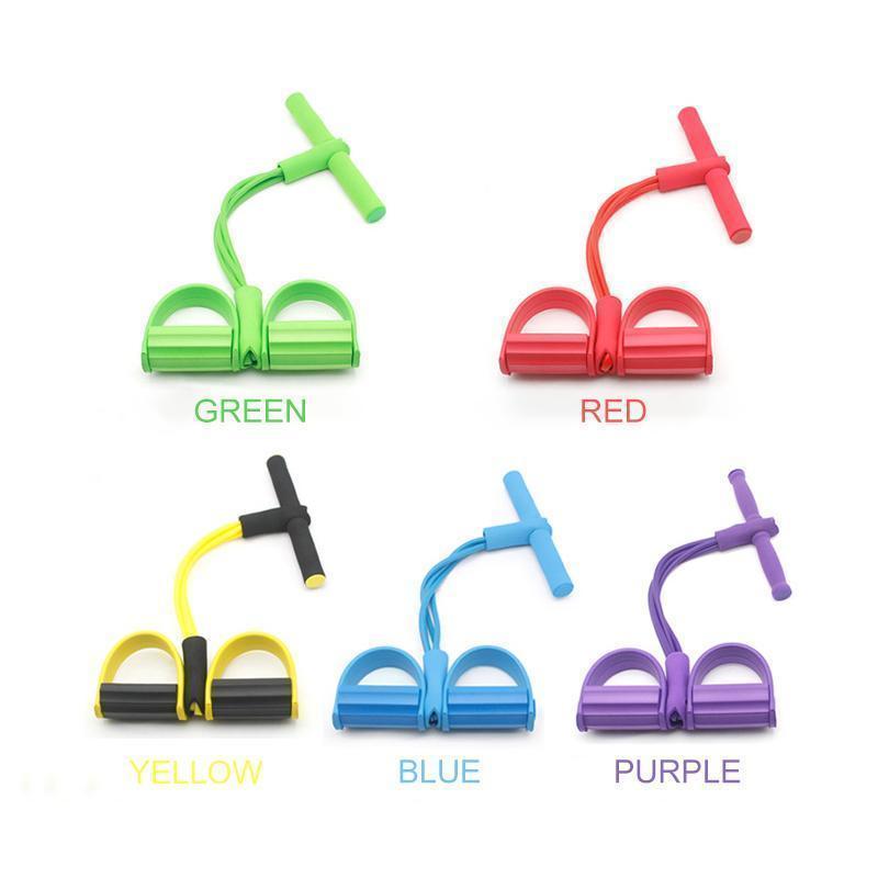 Unisex resistance band with pedals, enhancing home workouts & strength training