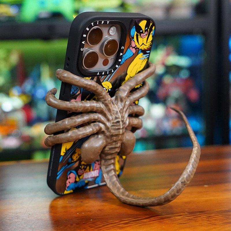 Resin Horrible Creature Phone Holder Stand, universal and flexible for any smartphone model.