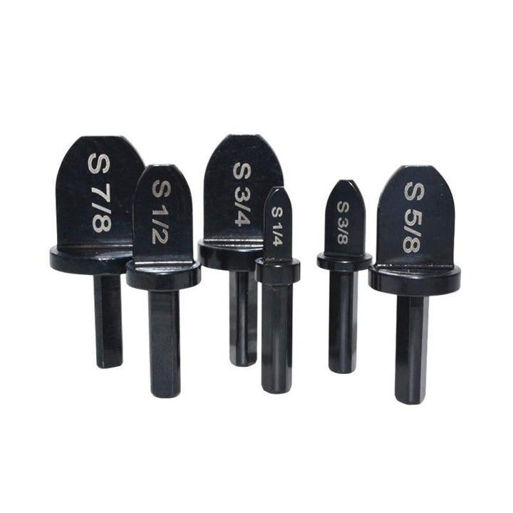 Set of swaging drill bits for copper pipe, essential HVAC and refrigeration tools