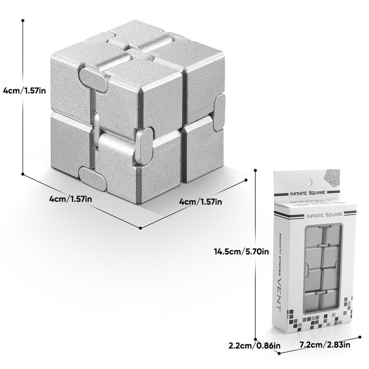 Infinity Fidget Stress Relief Cube, an essential desk toy for improved concentration