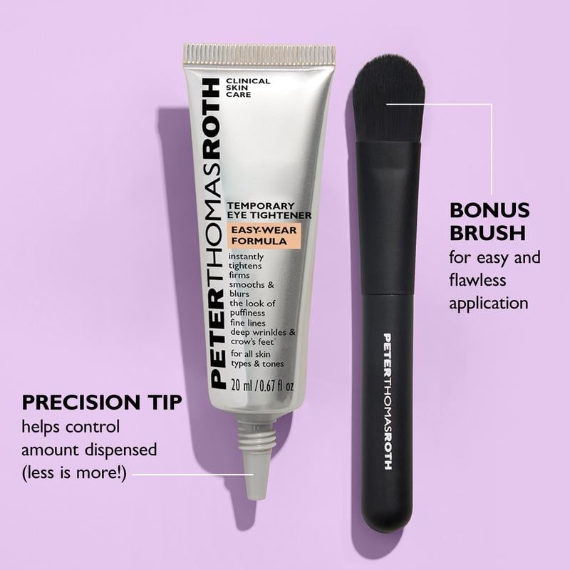 Unisex eye serum box packaging displaying 'Instant Eye Tightener' and 'Anti-Aging' claims
