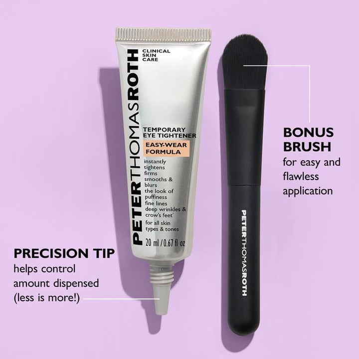 Unisex eye serum box packaging displaying 'Instant Eye Tightener' and 'Anti-Aging' claims