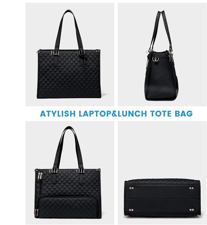 Versatile unisex work bag. Combines insulated lunch compartment & laptop sleeve in a sleek, organized travel tote.