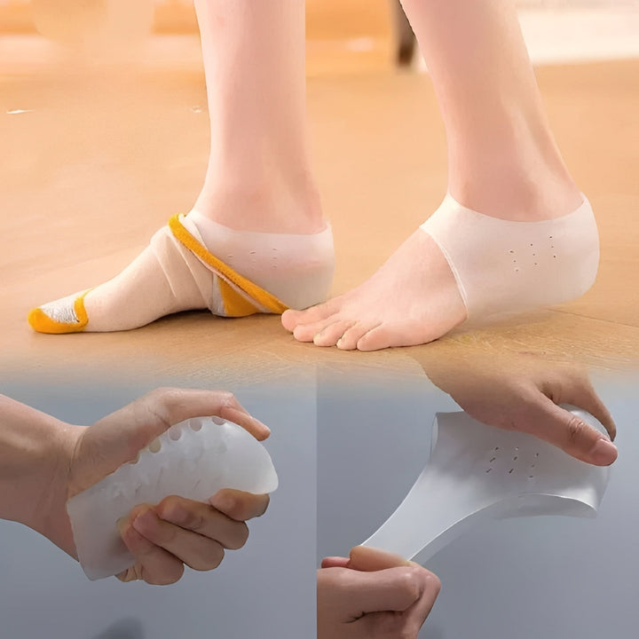 Premium unisex invisible height insoles for shoes, designed to provide discreet lift & lasting comfort.