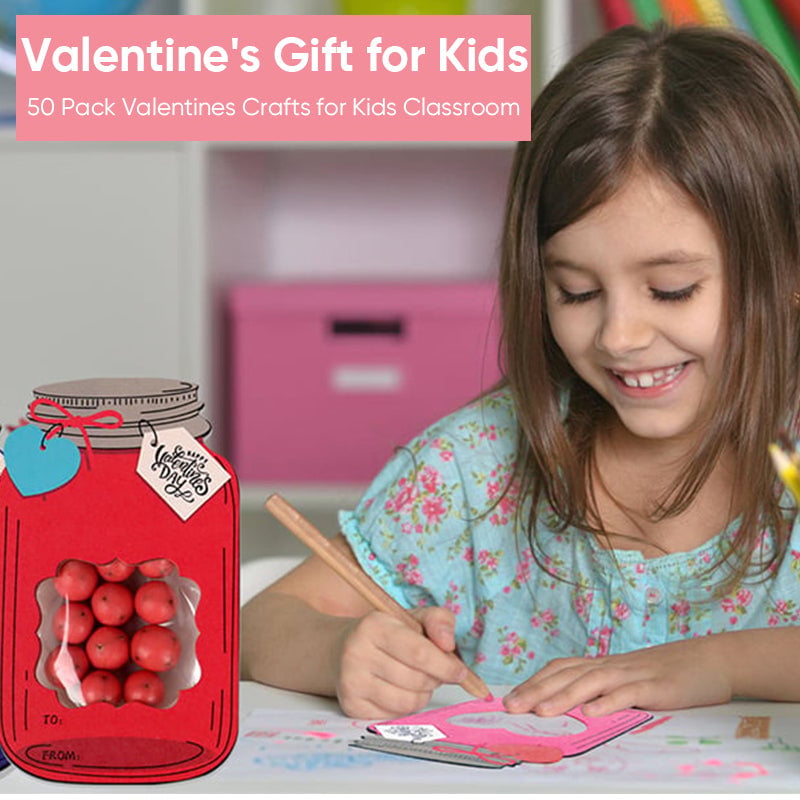 Kids' craft kit packaging for the wishing jar card, highlighting eco-friendly aspects