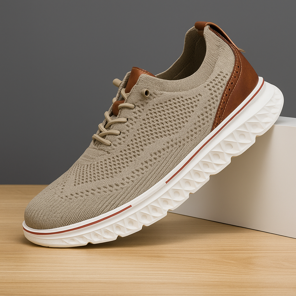 Unisex knit sneakers, cushioned orthopedic design, breathable upper, lightweight for all-day comfort