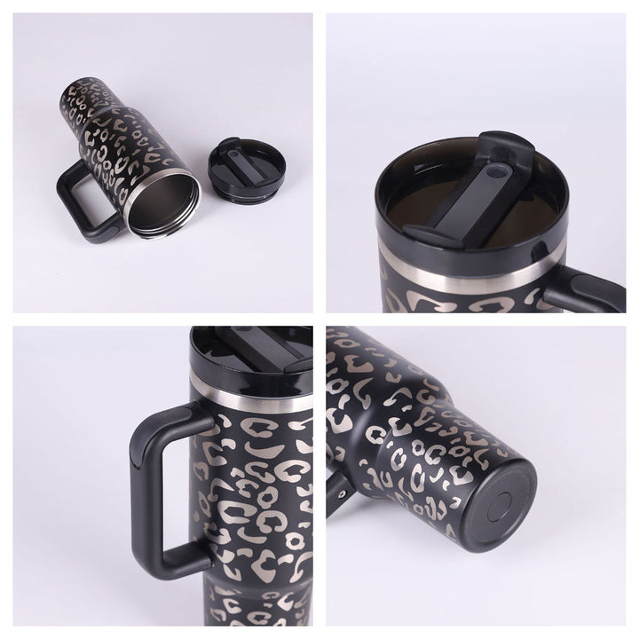 Large insulated straw cup, perfect for men & women, suitable for any drink.