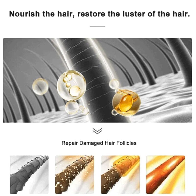 Model with smooth, shiny hair, achieved with Unisex Leave-In Hair Smoothing Serum for frizz control.