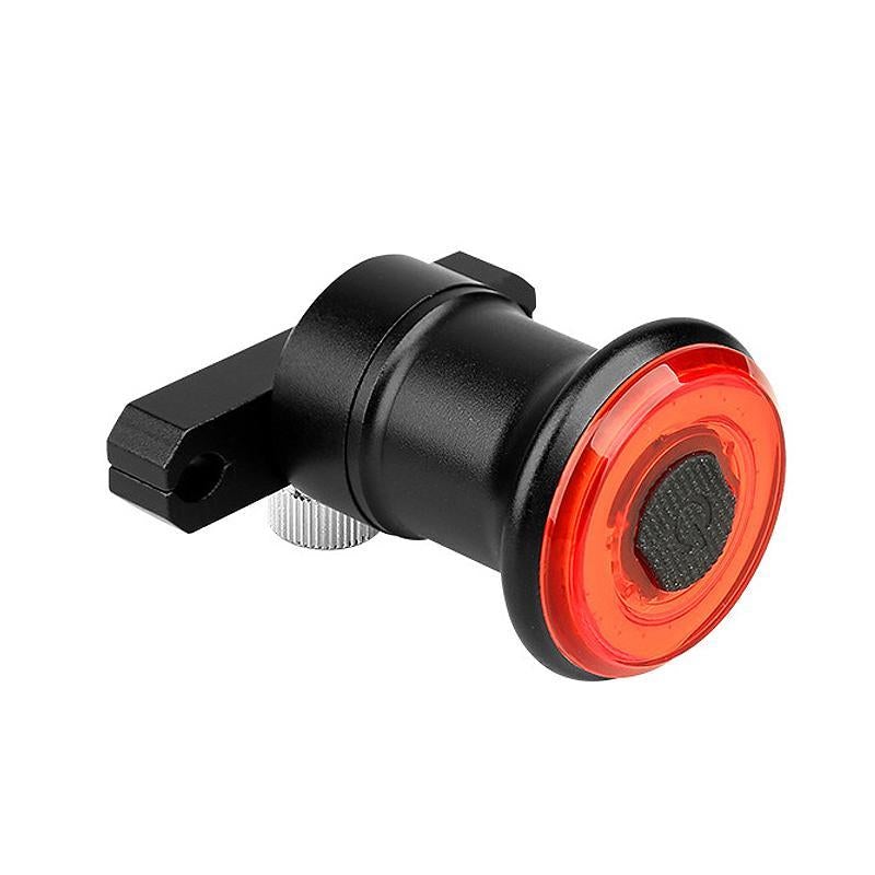High-visibility LED rear bike light for night cycling safety, featuring brake sensing & 6 powerful modes.