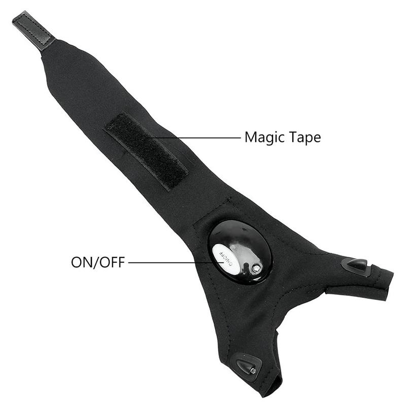 Waterproof LED utility gloves, ideal gift & men's accessory for hands-free work in low light