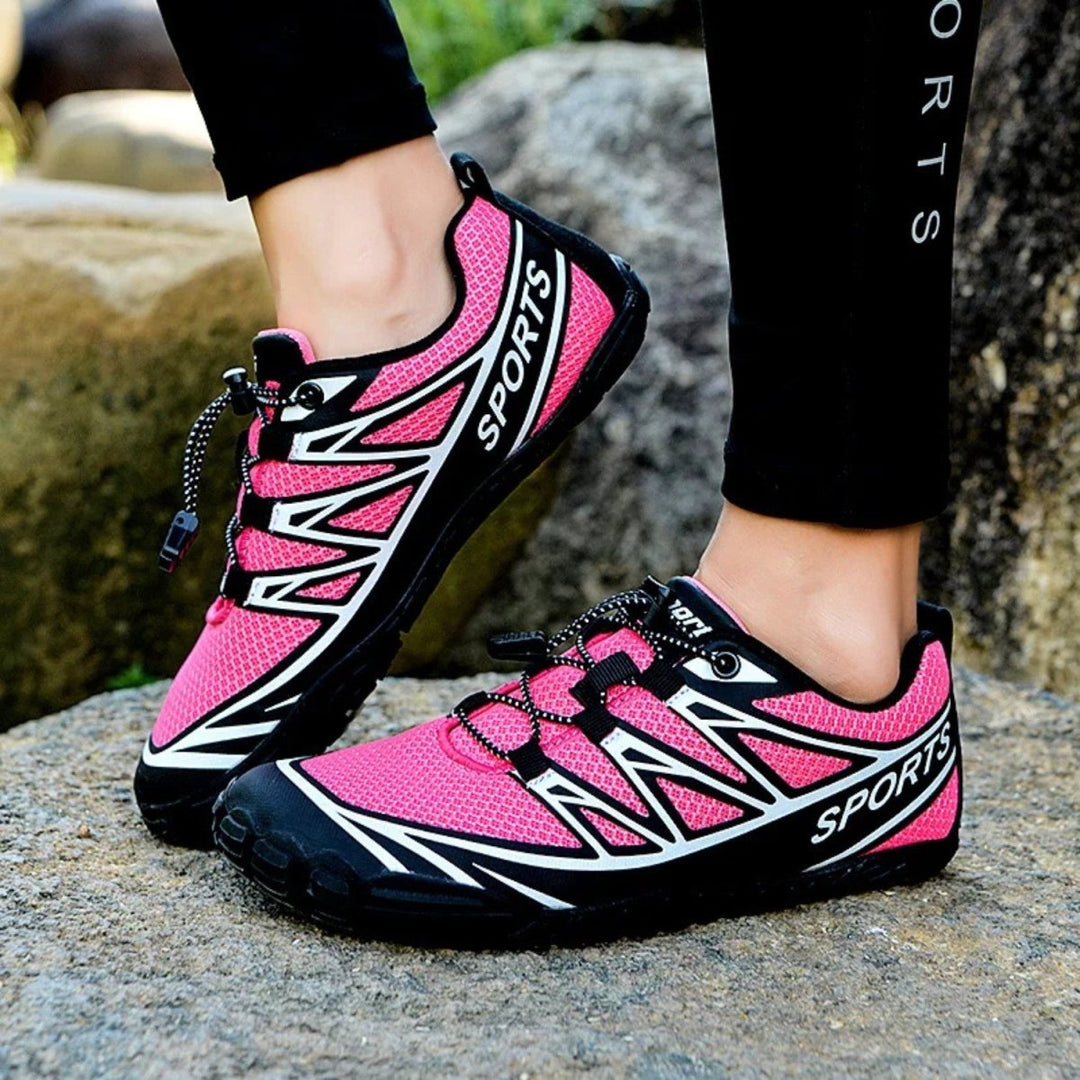 Outdoor athletic barefoot cycling shoes, lightweight unisex design for road & trail adventures.