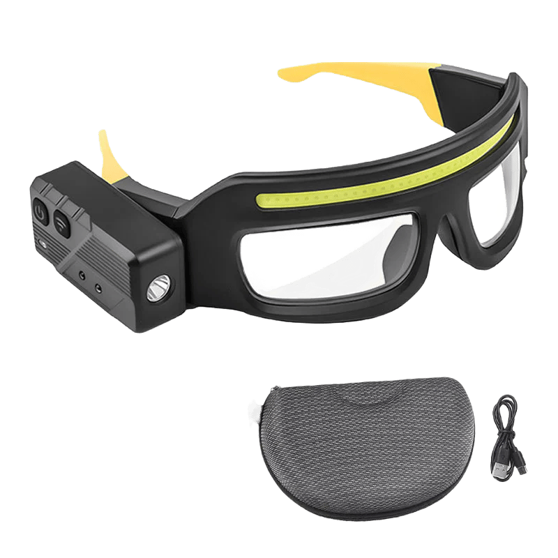 Headlamp used by someone repairing car at night, showcasing its utility as an emergency light.