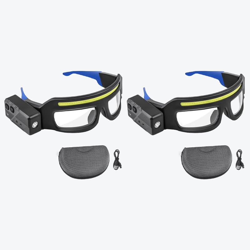 Waterproof headlamp being submerged in water, proving its durability for outdoor gear.