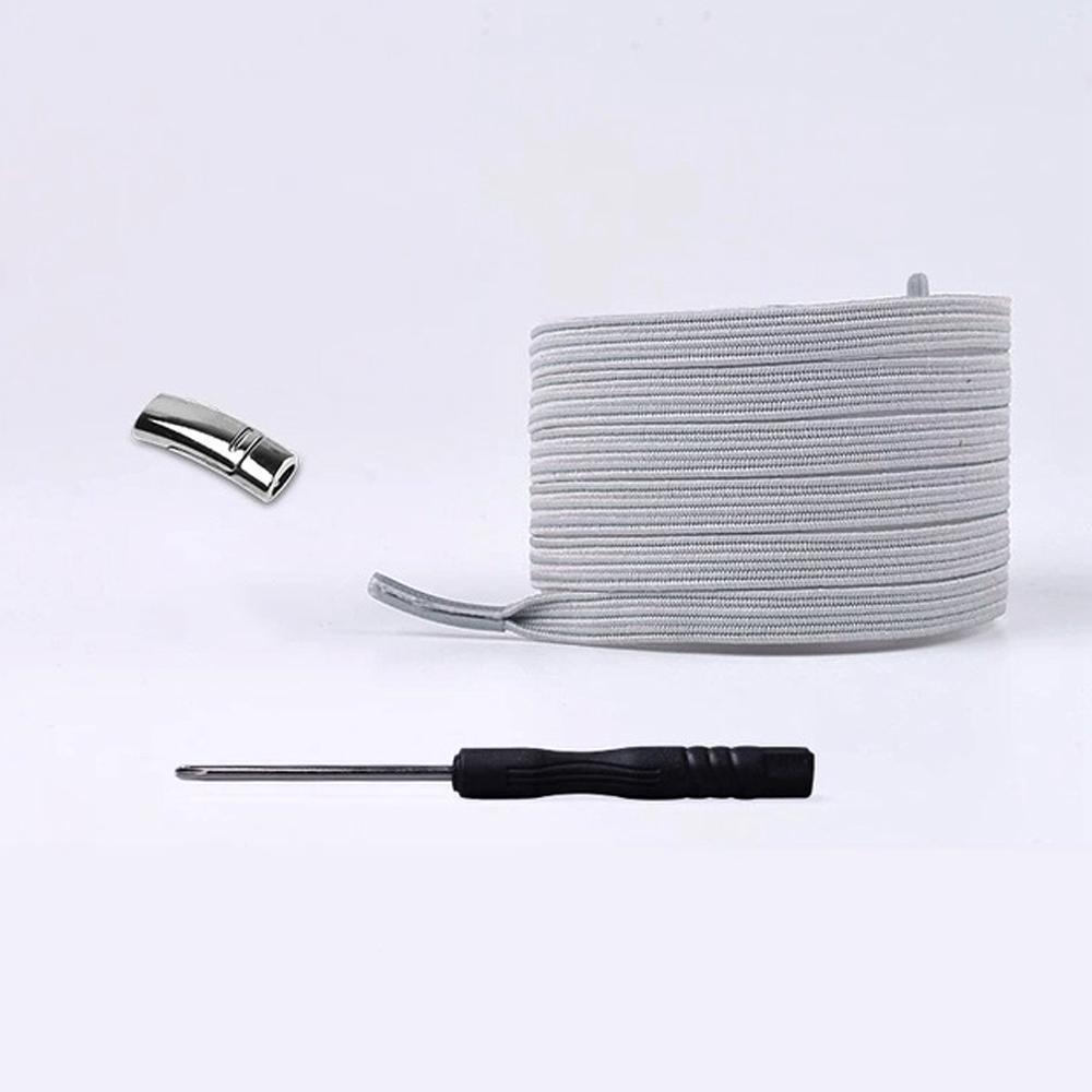 No-tie magnetic shoelaces in a stylish purple, practical for daily wear