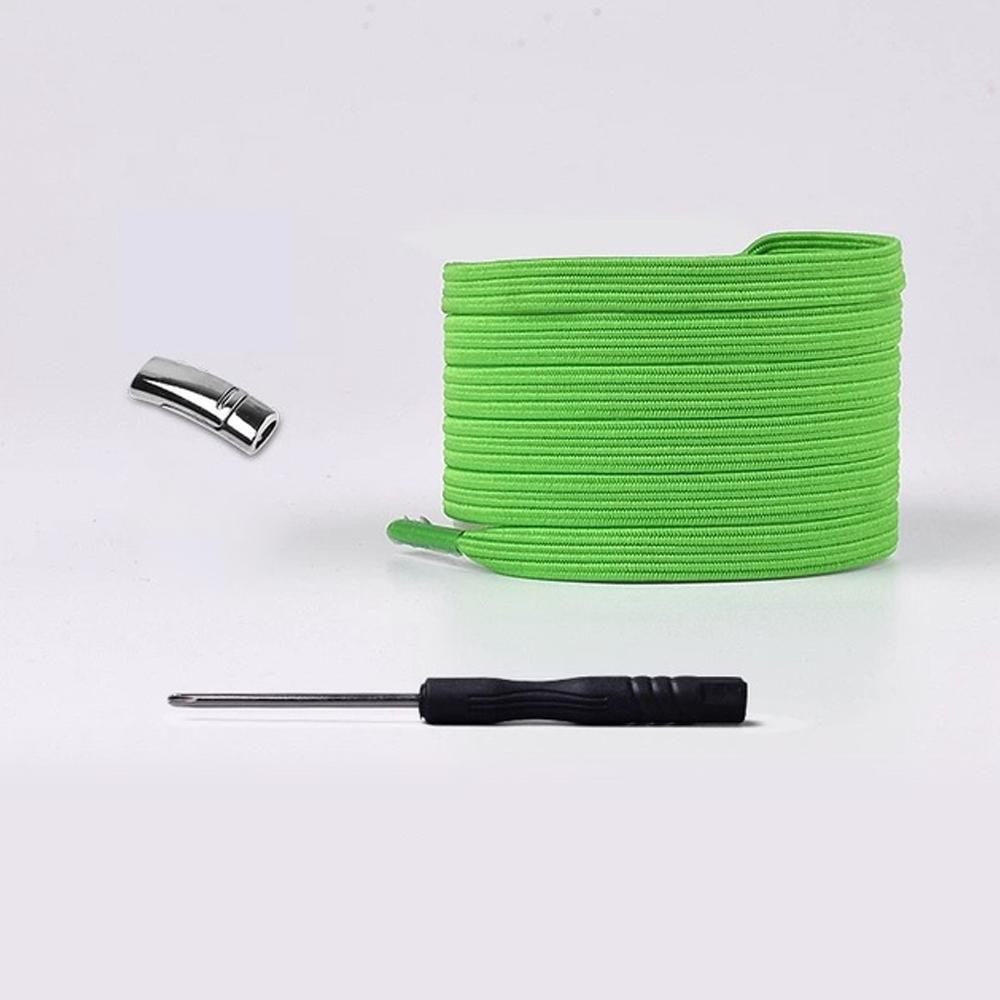 Travel footwear featuring convenient no-tie magnetic shoelaces in orange