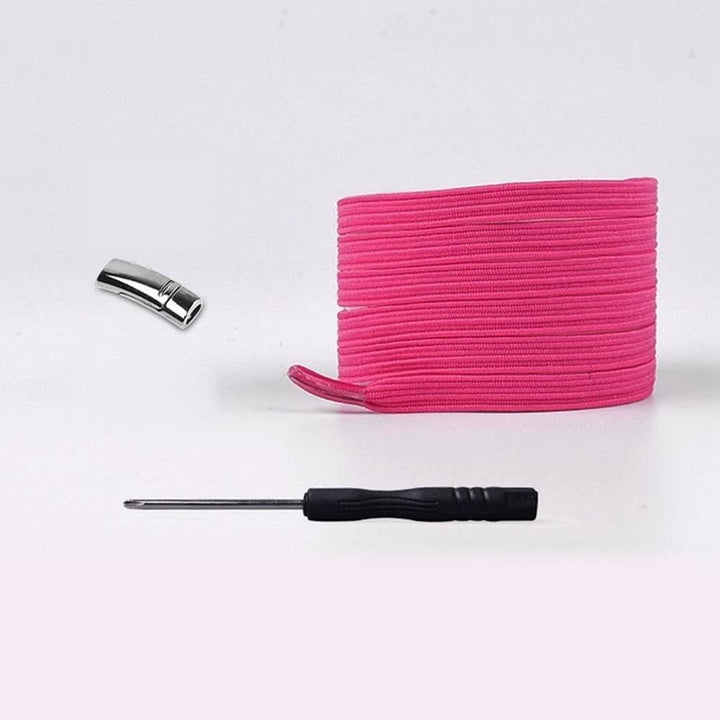 Packaging of the Unisex Magnetic Quick-Lock Shoelaces, highlighting key features